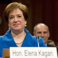 U.S. Supreme Court nominee Elena Kagan appears before the Senate Judiciary Committee for her confirmation hearing on Capitol Hill in Washington, D.C.